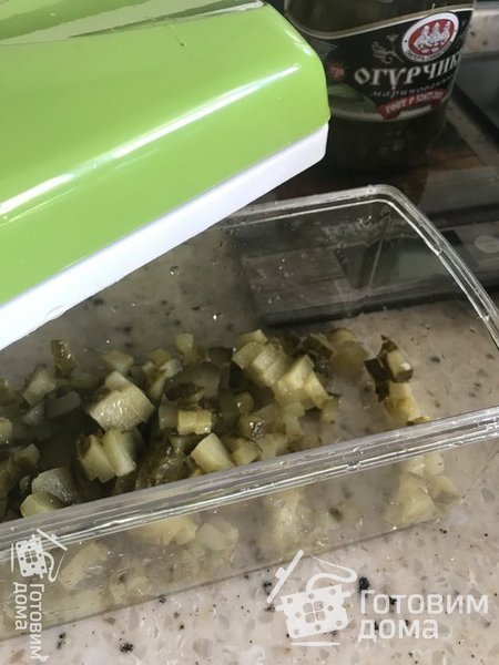 Картофельный салат с кальмарами фото к рецепту 1