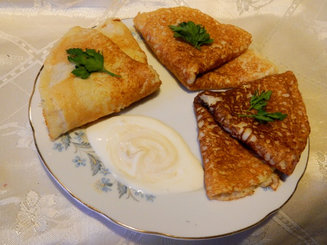 Тонкие блинчики из сырого картофеля