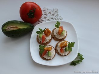 Крекеры с творожным сыром