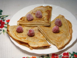 Блинчики с корицей и сахаром
