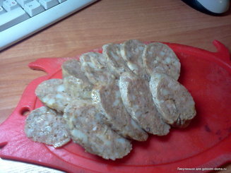 Колбаса куриная домашняя быстрого приготовления