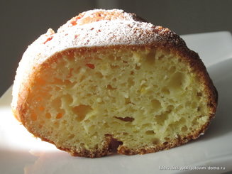 Творожный кекс с лимоном