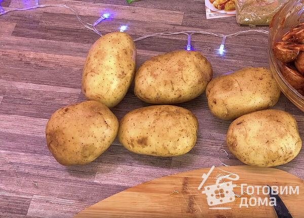 Картошка с грибами в духовке фото к рецепту 2