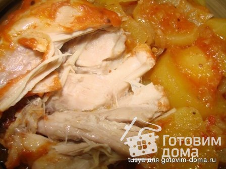 Фрах таген - курица с картофелем по-арабски фото к рецепту 9