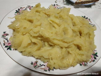 Пюре картофельное с савойской капустой
