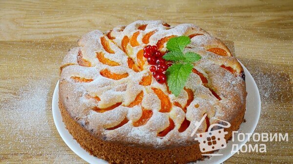 Пирог с абрикосами фото к рецепту 13
