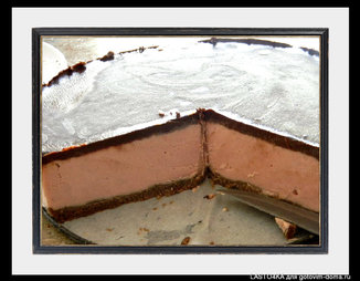 Клубнично-шоколадный торт-мороженое