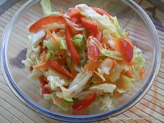 Салат с капустой "Пестренький"