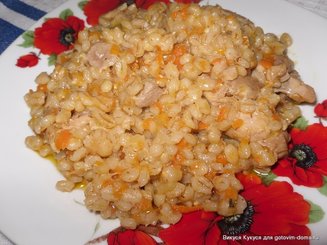 Перловая каша в казане