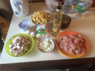 Запеканка из курицы с картофелем