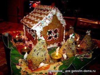 Ёлочки (миндально-бисквитные)