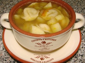 Грибной суп с "ушками"