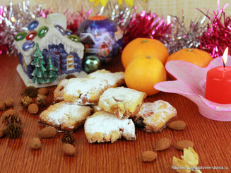 Рождественское  немецкое печенье "Mini-Stollen"