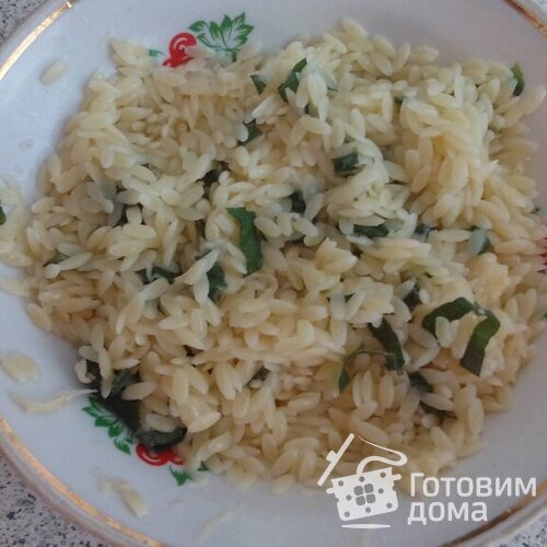 Орзо с сыром (мелкие макароны)