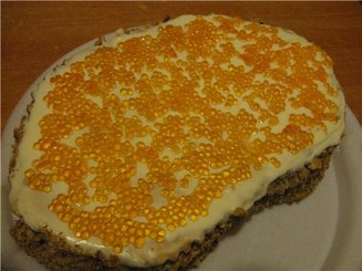 торт "Деликатес" (бутерброд с икрой)
