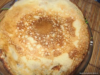 Заварные блины на кефире