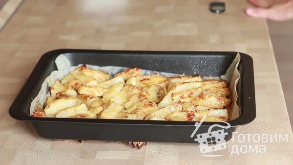 Картофель по-деревенски, запеченный в духовке фото к рецепту 3