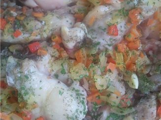 Курица с гречкой в духовке