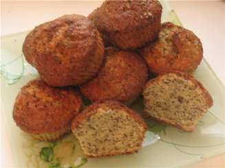Маффины с яблоками и маком
