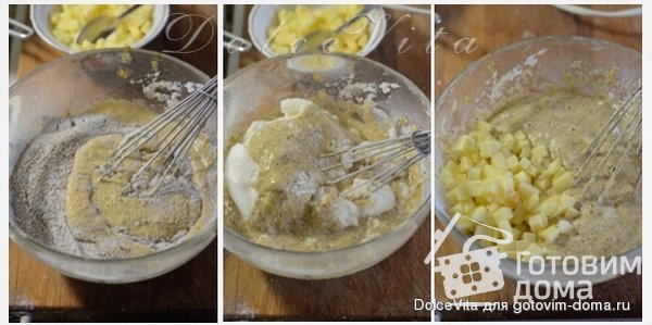 Ореховый пирог с кремом и ягодами фото к рецепту 2