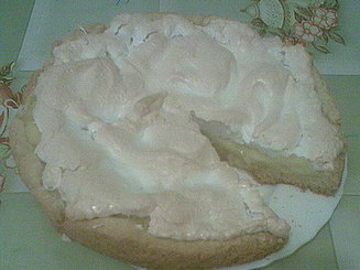 Лимонный пирог с меренгой