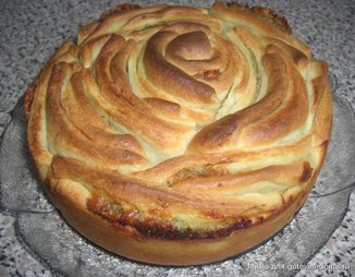 Хлеб "Роза" с сыром и укропом