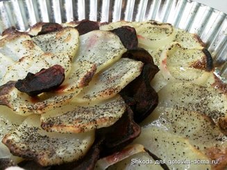 Гарнир из картофеля и свеклы