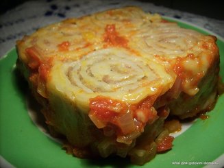 Мясные "розочки" - ленивые пельмени
