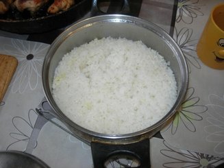 Рис с чесноком и сливочным маслом