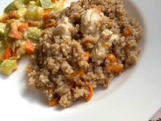 Пшеничная каша с курицей