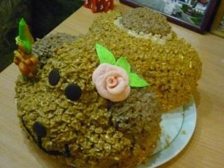 Торт-собачка 3D