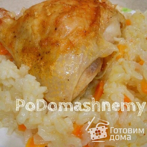 Рис с курицей в духовке