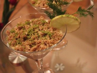 Чизкейк из лосося с лаймом