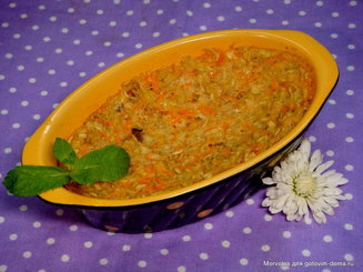 Запеченная овсянка "Морковный пирог"