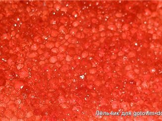 Икра красная фальшивая (для оформления тортов и салатов)