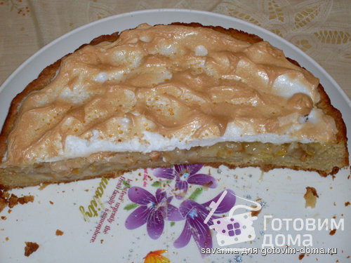 Карамельный пирог с яблоками и грушами фото к рецепту 1