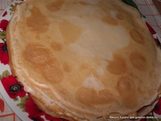 Блины экономичные заварные на молоке