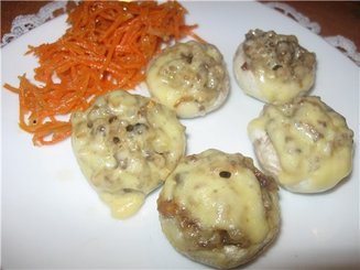 Грибные шляпки фаршированые