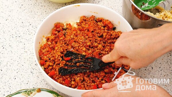 Слоёный пирог из макарон с фаршем и баклажанами, в итальянском стиле и как приготовить соус Бешамель фото к рецепту 17