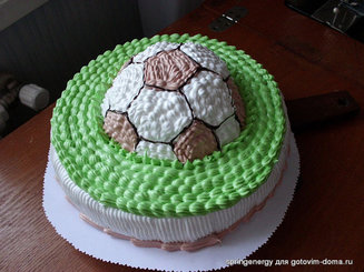 Торт "Футбольный мяч"