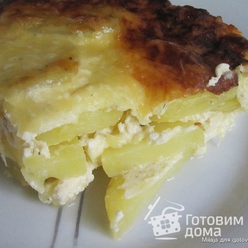 Картофельная запеканка с творогом