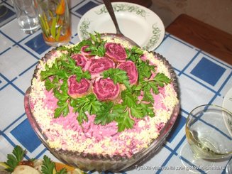 Салат "Букет роз"
