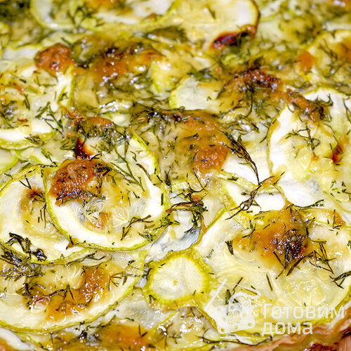 Пирог из кабачков с сыром