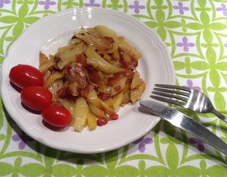 Картофель, жареный с беконом