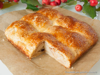 Сочный пирог с яблоками