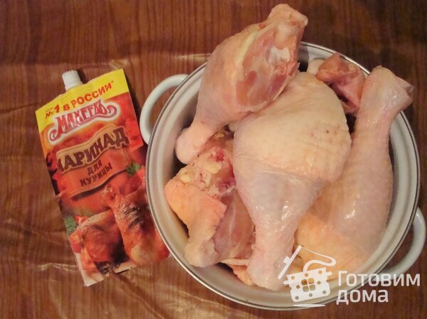 Куриные окорочка под маринадом или соусом фото к рецепту 1