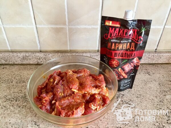 Мясо по-французски в российском маринаде &quot;Махеевъ&quot; фото к рецепту 2