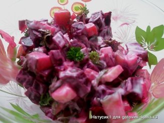 Салат из свеклы и огурцов
