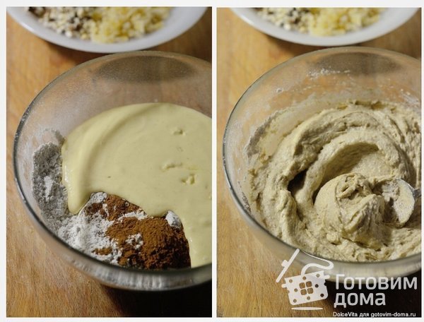 Австрийский кекс с цукатами, орехами и кофейной глазурью фото к рецепту 1