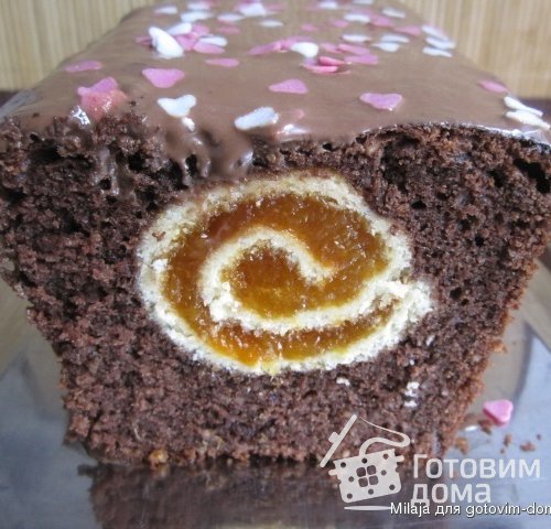 Шоколадно-ореховый кекс с сюрпризом